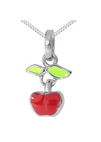 OSTSEE-SCHMUCK Damen Kette mit Anhänger "OSTSEE-SCHMUCK Kette mit Anhänger Apfel Kette mit Anhänger Apfel", 36 bis 38cm, Silber 925 (Sterlingsilber),