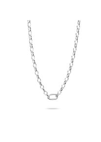 Thomas Sabo Damen Charm-Kette "Charm Club Connect: mit einem Connect Link, C1206-001-21-L50", 50, Silber 925, recycelt, B: 16,5mm, silber, Silber