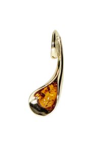 OSTSEE-SCHMUCK Damen Ketten-Anhänger "OSTSEE-SCHMUCK Anhänger Jeanne Anhänger Jeanne", 29 x 10mm, Gelbgold 375, 2.4 g, gelb, Gelbgold 375,