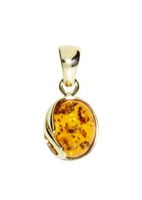 OSTSEE-SCHMUCK Damen Ketten-Anhänger "OSTSEE-SCHMUCK Anhänger Melanie 20 mm Anhänger Melanie 20 mm", 20 x 10mm, Gelbgold 585, 1.4 g, gelb, Gelbgold