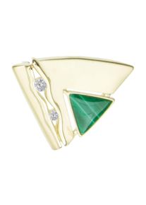 OSTSEE-SCHMUCK Damen Ketten-Anhänger "OSTSEE-SCHMUCK Anhänger Gleiter-Benita Anhänger Gleiter-Benita", 23 x 19mm, Gelbgold 333, 2.9 g, gelb, Gelbgold