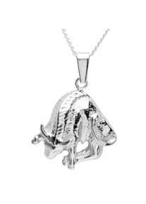 OSTSEE-SCHMUCK Damen Kette mit Anhänger "OSTSEE-SCHMUCK Kette mit Anhänger Tierkreiszeichen Stier", 42cm, Silber 925 (Sterlingsilber), L: 42cm,