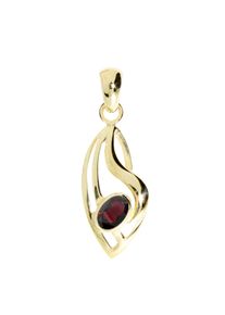 OSTSEE-SCHMUCK Damen Ketten-Anhänger "OSTSEE-SCHMUCK Anhänger Irmi Anhänger Irmi", 30 x 10mm, Gelbgold 333, 1.6 g, gelb, Gelbgold 333, Schmuckanhänger