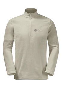 Jack Wolfskin Herren Stehkragenpullover "TAUNUS HZ M", beige, Gr. M, Hauptmaterial: 100% Polyester (recycled), Pullover