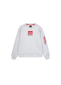 Herren Sweater "Alpha Industries Men - Sweatshirts Satin Logo Sweatshirt", grau, Gr. XXXL, Alpha Industries, Obermaterial: 80% Baumwolle, 20%
