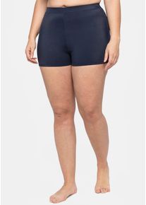 sheego Damen Badeshorts, blau, Gr. 48, Polyamid, Elasthan, Badehosen