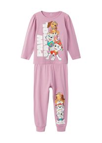 name it Kinder Pyjama "NMFAKIRI PAWPATROL LS NIGHTSET NOOS CPLG", Gr. 98, rosa, Jersey, Obermaterial: 95% Baumwolle, 5% Elasthan, bedruckt, casual,
