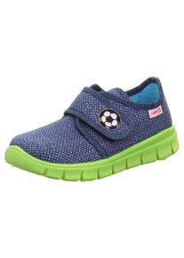 Superfit Kinder Hausschuh "BOBBY WMS: M IV", Gr. 29, bunt, Textil, sportlich, Schuhe, Klettschuh, Kindergarten Schuh mit Fußball-Stickerei
