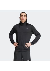 Herren Trainingsjacke "M BL TT", schwarz, sportlich, Gr. S, adidas Performance, Obermaterial: 100% Polyester, Jacken