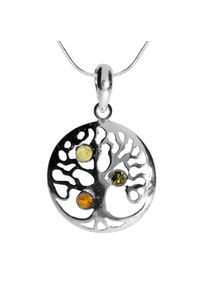 OSTSEE-SCHMUCK Damen Kette mit Anhänger "OSTSEE-SCHMUCK Kette mit Anhänger Lebensbaum", 42cm, Silber 925 (Sterlingsilber), L: 42cm, silber, Silber