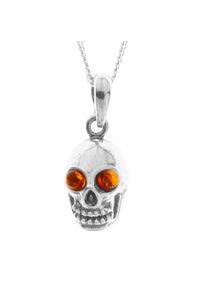 OSTSEE-SCHMUCK Damen Kette mit Anhänger "OSTSEE-SCHMUCK Kette mit Anhänger Totenkopf", 45cm, Silber 925 (Sterlingsilber), L: 42cm, silber, Silber 925