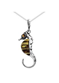 OSTSEE-SCHMUCK Damen Kette mit Anhänger "OSTSEE-SCHMUCK Kette mit Anhänger Seepferdchen", 42cm, Silber 925 (Sterlingsilber), L: 42cm, silber, Silber