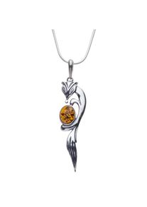 OSTSEE-SCHMUCK Damen Kette mit Anhänger "OSTSEE-SCHMUCK Kette mit Anhänger Fuchs Kette mit Anhänger Fuchs", 45cm, Silber 925 (Sterlingsilber), L: