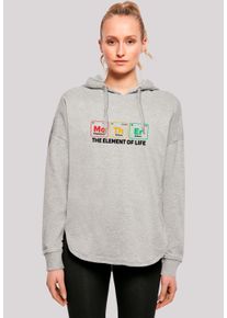 F4NT4STIC Damen Kapuzenpullover "Mothers Day Minimalist Periodic Table Geeky Mom", grau, casual, Gr. M, Obermaterial: 100% Baumwolle, Pullover,