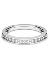 Swarovski Damen Fingerring "Matrix Tennis", 50, Metall, 2,4mm, silber, Metall, Fingerringe, mit Swarovski Kristall