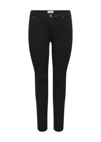 Only CARMAKOMA Damen Skinny-fit-Jeans "CARSALLY REG SK DNM BJ030", schwarz, modisch, Gr. 42, unifarben, Denim/Jeans, Obermaterial: 64% Baumwolle, 31%