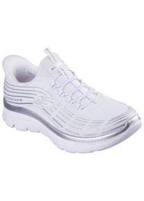 Skechers Damen Slip-On Sneaker "SUMMITS PLUS-SOFT LUSTER", Gr. 40, silber, Textil, sportlich, Schuhe, Freizeitschuh, Schlupfschuh in veganer