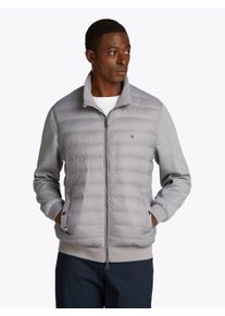 Tommy Hilfiger Herren Sweatjacke "MIX MEDIA STAND CLLR"medium grau heather, casual, Gr. XXXL, Sweatware, Obermaterial: 72% Baumwolle, 28% Polyester,