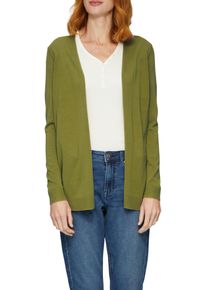 s.Oliver Damen Strickjacke, grün, casual, Gr. 36, unifarben, Feinstrick, Obermaterial: 50% Baumwolle, 50% Viskose, Strickjacken, Feinstrick ohne
