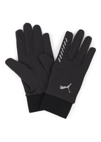 Puma Damen Trainingshandschuhe "RUN Puma Winterhandschuhe Erwachsene", schwarz, Gr. M, unifarben, Handfläche: 80% Polyester, 20% Elasthan;
