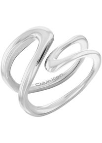 Calvin Klein Damen Fingerring "CK STATEMENT LINKS, 35000751C,D,E, 35000752C,D,E", 54, Edelstahl, 12mm, silber, Edelstahl, Fingerringe