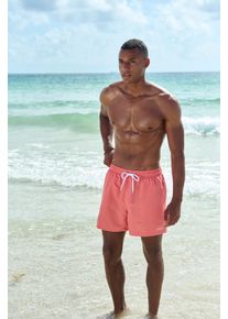 Venice Beach Herren Badeshorts, orange, Gr. S, unifarben, kontrastfarbene Details, Polyester, Recycling-Polyester, Microfaser, Badehosen, mit