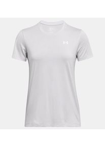 Under Armour Damen Trainingsshirt "TECH SSC- TWIST", grau, sportlich, Gr. XXL, Obermaterial: 100% Polyester, Shirts