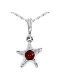 OSTSEE-SCHMUCK Damen Kette mit Anhänger "OSTSEE-SCHMUCK Kette mit Anhänger Seestern", 42cm, Silber 925 (Sterlingsilber), L: 40cm, silber, Silber 925
