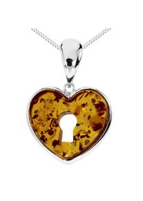 OSTSEE-SCHMUCK Damen Kette mit Anhänger "OSTSEE-SCHMUCK Kette mit Anhänger Herz Kette mit Anhänger Herz", 40cm, Silber 925 (Sterlingsilber), L: 40cm,