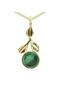 OSTSEE-SCHMUCK Damen Kette mit Anhänger "OSTSEE-SCHMUCK Kette mit Anhänger Blüte Kette mit Anhänger Blüte", 42cm, Gelbgold 333, L: 42cm, gold,