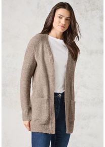 Cecil Damen Longstrickjacke, beige, casual, Gr. XL, Strick, Obermaterial: 76% Polyacryl, 21% Polyester, 3% Elasthan, Strickjacken, in kuscheliger