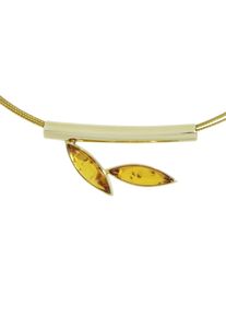 OSTSEE-SCHMUCK Damen Kette mit Anhänger "OSTSEE-SCHMUCK Halsreif mit Anhänger Gleiter-Caja", 42cm, Gelbgold 333, L: 42cm, gold, Gelbgold 333,