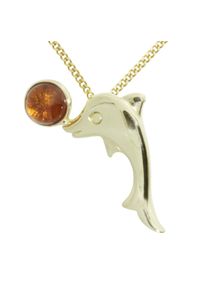 OSTSEE-SCHMUCK Damen Kette mit Anhänger "OSTSEE-SCHMUCK Kette mit Anhänger Gleiter-Delphin", 42cm, Gelbgold 333, L: 42cm, gold, Gelbgold 333,