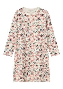 name it Kinder Nachthemd "NKFNIGHTGOWN LS NOSTALGIA FLOWER NOOS", Gr. 110, beige, Jersey, Obermaterial: 95% Baumwolle, 5% Elasthan, bedruckt, casual,