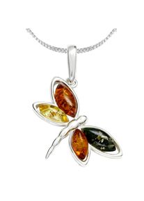 OSTSEE-SCHMUCK Damen Kette mit Anhänger "OSTSEE-SCHMUCK Kette mit Anhänger Schmetterling", 42cm, Silber 925 (Sterlingsilber), L: 42cm, silber, Silber