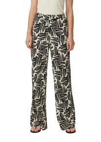 s.Oliver Damen Jerseyhose, schwarz, casual, Gr. 42, unifarben, Jersey, Obermaterial: 98% Polyester, 2% Elasthan, Hosen, mit Taschen