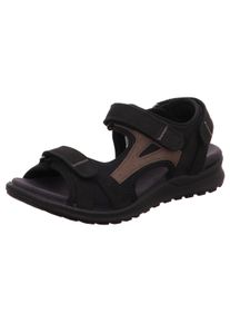 Legero Damen Sandale "Siris", Gr. 40, schwarz, Nubukleder, sportlich, Schuhe, Sommerschuh, Sandalette, Klettschuh, in Pastell-Farben