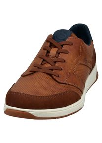 Bugatti Herren Sneaker, Gr. 43, braun, Lederimitat, casual, Schuhe, Schnürschuh, Freizeitschuh, Halbschuh im Casual-Look