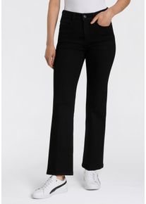 MAC Damen Bootcut-Jeans "LAURA", schwarz, casual, Gr. 36, Denim/Jeans, Obermaterial: 89% Baumwolle, 8% Polyester, 3% Elasthan, Jeans