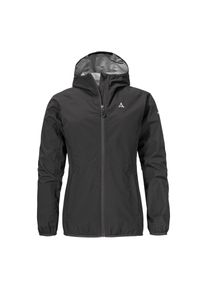 Schöffel SCHÖFFEL Damen Regenjacke "Jacket Style Migandi WMS", schwarz, sportlich, Gr. 44, unifarben, Taft, Obermaterial: 100% Polyester, Jacken, Wasserdicht