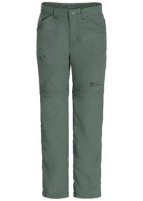 Jack Wolfskin Kinder Zip-off-Hose "SAFARI ZIP OFF PANTS K", grün, Gr. 152, OBERSTOFF 100% POLYAMID FUTTER 100% POLYESTER, Hosen