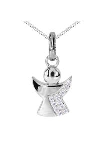 OSTSEE-SCHMUCK Damen Kette mit Anhänger "OSTSEE-SCHMUCK Kette mit Anhänger kleiner Engel", 40cm, Silber 925 (Sterlingsilber), L: 40cm, silber, Silber