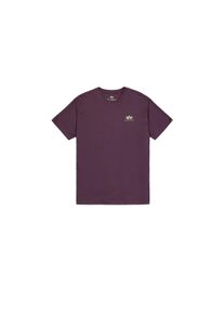 Herren T-Shirt "Alpha Industries Men - T-Shirts Backprint T-Shirt", lila, Gr. L, Alpha Industries, Obermaterial: 100% Baumwolle, Shirts