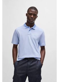 BOSS Orange Herren Poloshirt "PeoxfordNew", blau, casual, Gr. XXXL, Jersey, Obermaterial: 100% Baumwolle, Shirts, mit Polokragen