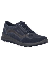 Josef Seibel Herren Sneaker "Marley 50", Gr. 45, blau, Leder, casual, Schuhe, Schnürschuh, Komfortschuh mit zusätzlichem Reißverschluss