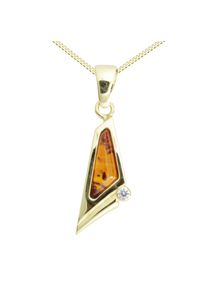 OSTSEE-SCHMUCK Damen Kette mit Anhänger "OSTSEE-SCHMUCK Kette mit Anhänger Agneta", 42cm, Gelbgold 585, L: 42cm, gold, Gelbgold 585, Halsketten