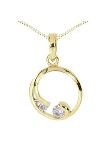 OSTSEE-SCHMUCK Damen Kette mit Anhänger "OSTSEE-SCHMUCK Kette mit Anhänger Maila Kette mit Anhänger Maila", 42cm, Gelbgold 333, L: 42cm, gold,