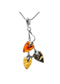 OSTSEE-SCHMUCK Damen Kette mit Anhänger "OSTSEE-SCHMUCK Kette mit Anhänger Blüte Kette mit Anhänger Blüte", 42cm, Silber 925 (Sterlingsilber), L: