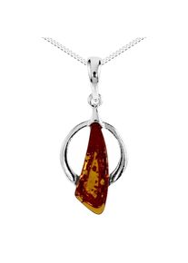 OSTSEE-SCHMUCK Damen Kette mit Anhänger "OSTSEE-SCHMUCK Kette mit Anhänger Trine Kette mit Anhänger Trine", 42cm, Silber 925 (Sterlingsilber), L: