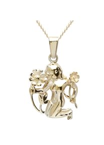 OSTSEE-SCHMUCK Damen Kette mit Anhänger "OSTSEE-SCHMUCK Kette mit Anhänger Tierkreiszeichen Jungfrau", 42cm, Gelbgold 333, L: 42cm, gold, Gelbgold